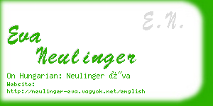 eva neulinger business card